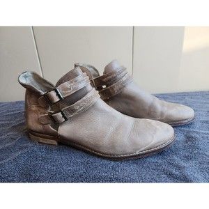 Free People Braeburn Ankle Boot Bootie Green Double Strap - Size 38 US; 7.5